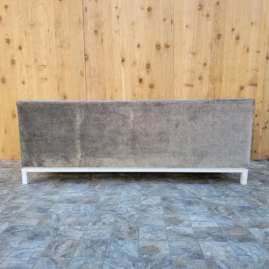 Charcoal Lampert Charcoal Tufted Velvet Sofa by Jonathan Adler For Sale - Image 8 of 11