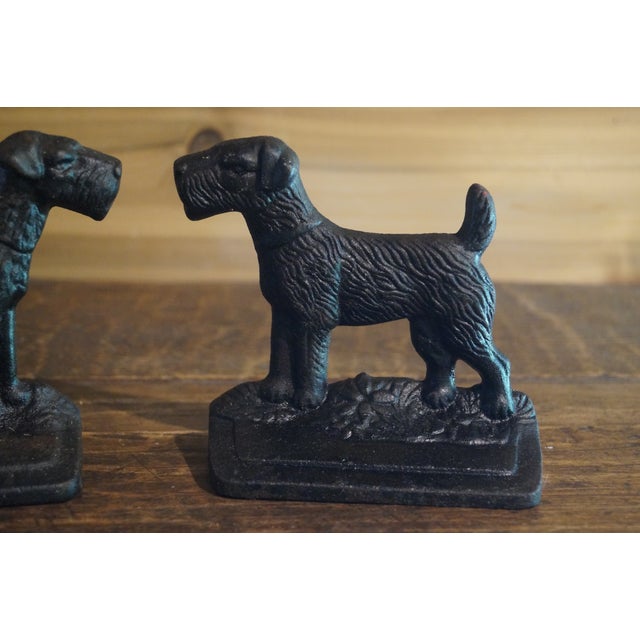 Early 20th Century Airedale Terrier Bookends - A Pair For Sale In San Antonio - Image 6 of 8