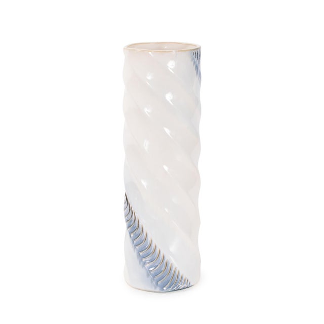 Transitional Blue Ridge Vase For Sale - Image 3 of 10