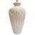Mid-Century Modern Vintage Cream Fluted Ceramic Table Lamp – Hollywood Regency Style For Sale - Image 3 of 5