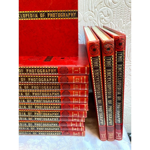Mid Century 1963 Set of 18 the Encyclopedia of Photography For Sale - Image 4 of 13