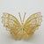 Vintage Italian Gilded Silver 800 Filigree Butterfly Brooch, Genoa, 1970s For Sale - Image 3 of 11