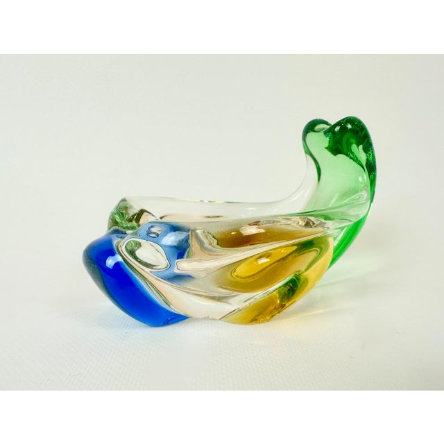 Rhapsody Glass Pipe Ashtray attributed to Frantisek Zemek for Mstisov, 1960s For Sale - Image 9 of 9
