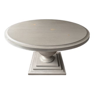 Attributed Hooker Furniture Dining Room Reverie Round Dining Table With Leaf and Custom-Made Protective Pads For Sale