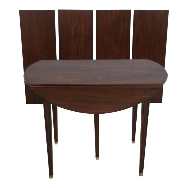 Henkel Harris Mahogany Georgian Style Dropleaf Pembroke Table For Sale
