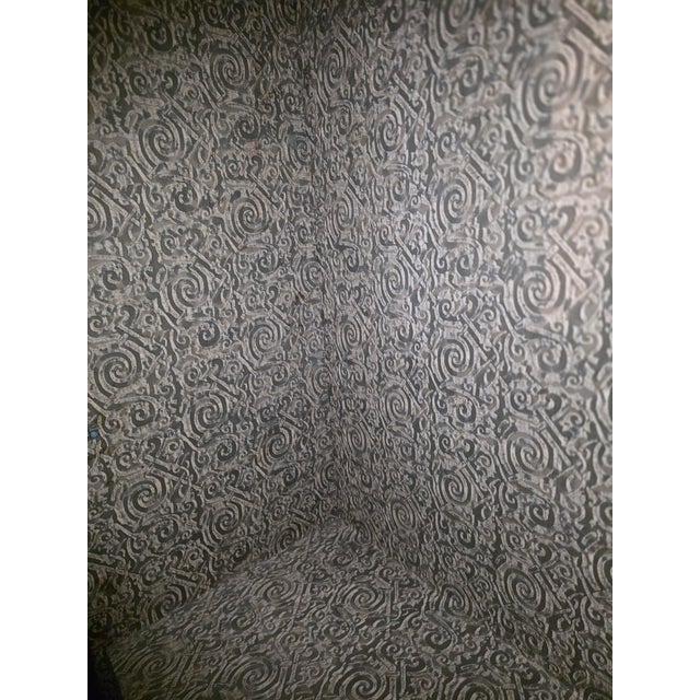 Antique French Armoire Lined in Fortuny Fabric For Sale In San Antonio - Image 6 of 9