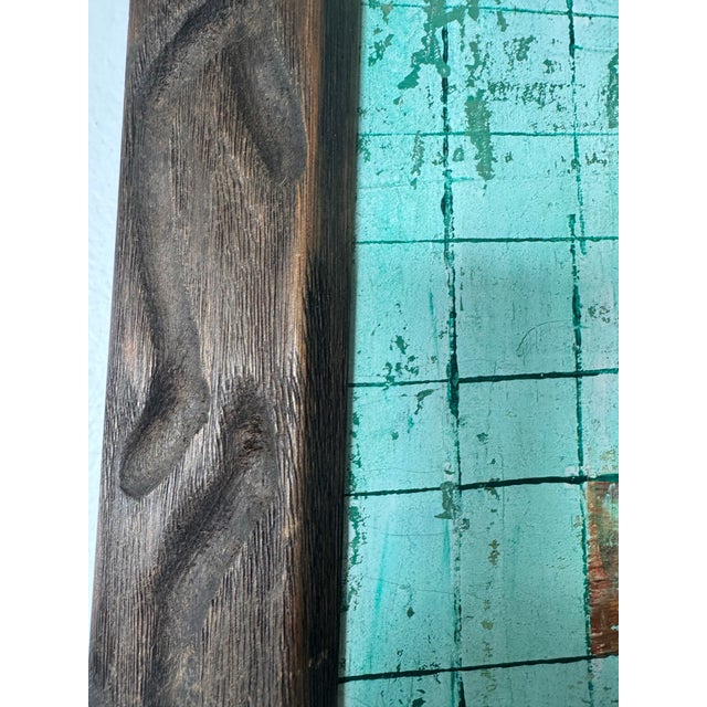 Wood Mid-Century Edith Ferullo Original Nude Painting in Hand-Carved Wood Frame For Sale - Image 7 of 8