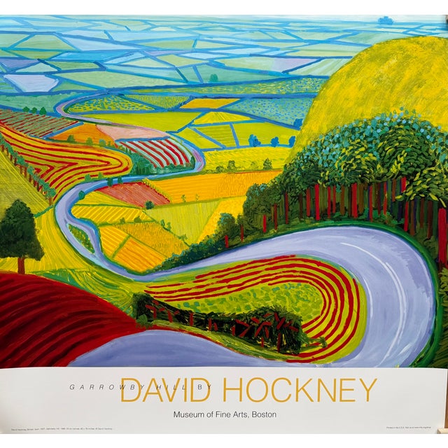 Blue David Hockney, Garrowby Hill, 1998, Paper For Sale - Image 8 of 8