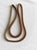 Vintage 1980s Italian Style Bronze Tone Woven Mesh Rope Collar Necklace For Sale - Image 9 of 15