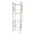 Faux Bamboo Gilt Metal Etagere For Sale