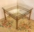 Mid-Century Modern Mid Century Modern Pair of Steel, Brass & Glass Tables For Sale - Image 3 of 4