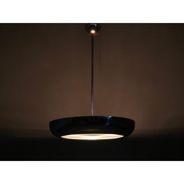 Bauhaus UFO Pendant Light by Josef Hurka for Napako, 1930s For Sale - Image 11 of 12