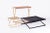 Set of 3 trestle collection by mingardo dimensions: d20 x w10 x h42,4 cm d96 x w80 x h32 cm d96 x w32 x h80 cm the tables...