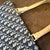 A 2000s John Galliano for Christian Dior Trotter Deep Blue and Cream Tote Bag For Sale - Image 9 of 18
