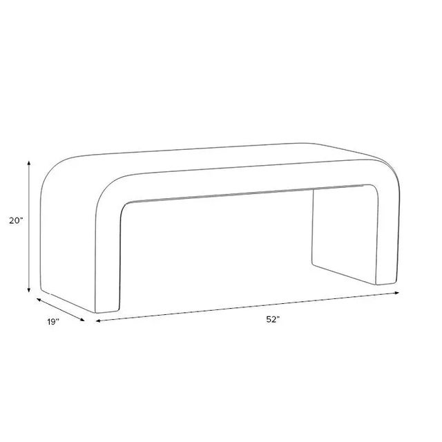 Not Yet Made - Made To Order Red from Scalamandre crafted by Cloth & Company Holland Bench, Purple Animal Print For Sale - Image 5 of 6