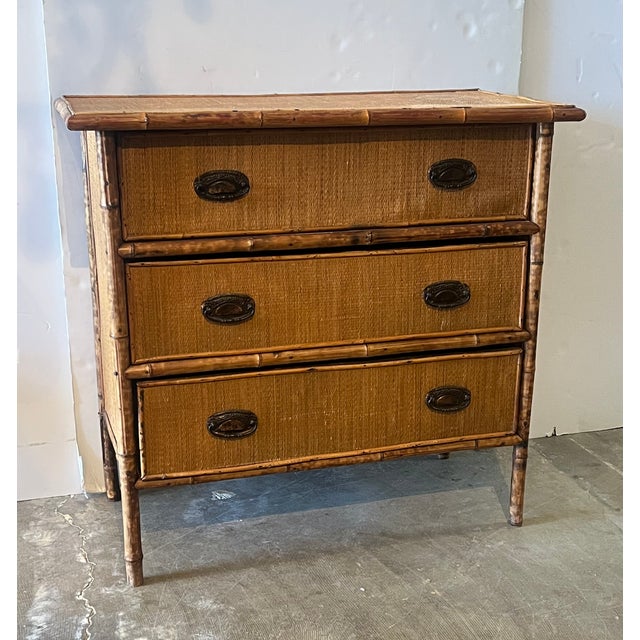 Victorian Late 19th Century Victorian Bamboo Chest For Sale - Image 3 of 8