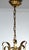Gilded Metal and Murano Glass Drop Chandelier, 1940s For Sale - Image 6 of 12