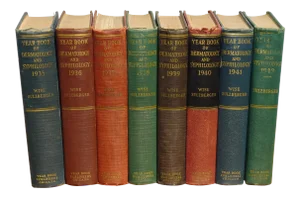 Collection 1935-43 Yearbook of Dermatology and Syphilology by Wise Sulzberger