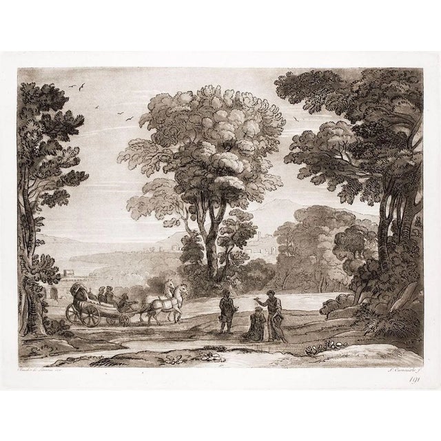 Liber Veritatis - Original B/W Etching after Claude Lorrain - 1815 1815 For Sale