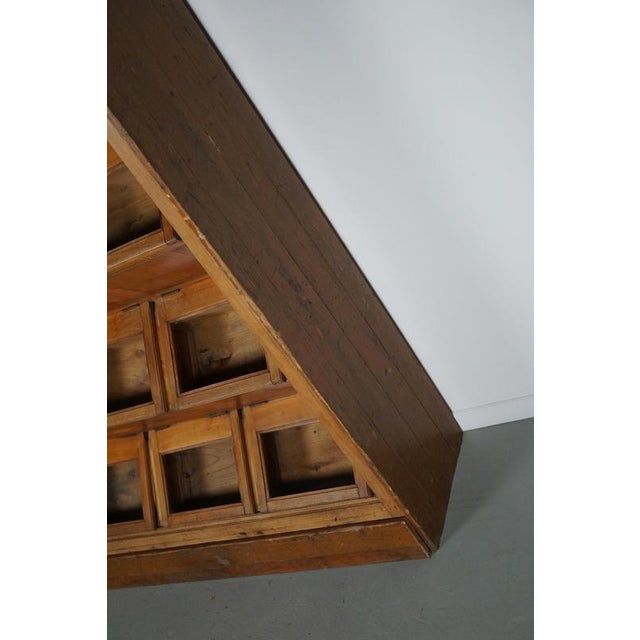 Large Dutch Beech Haberdashery Shop Cabinet, 1920s-1930s For Sale - Image 10 of 18