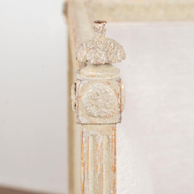 Early 19th Century Swedish Gustavian Pine Bench Settee For Sale - Image 11 of 18