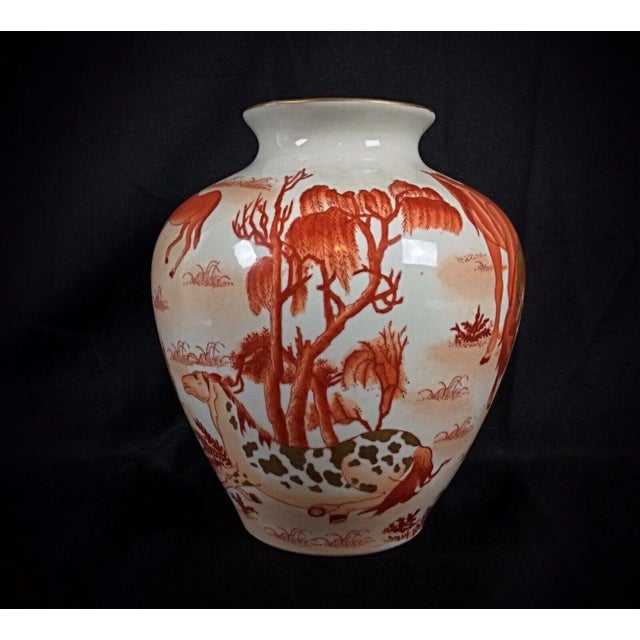 Late 19th Century Late 19th Century Hand-Painted Chinese Vase Signed "L'art De Chine" Macau For Sale - Image 5 of 8