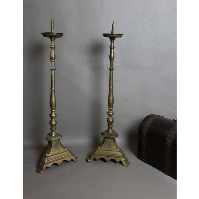 Antique Candlesticks, 1600s, Set of 2 For Sale - Image 6 of 6