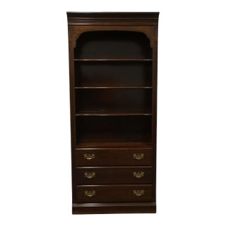Ethan Allen Georgian Court Solid Cherry Traditional Style 34" Bookcase Wall Unit 11-9211 For Sale