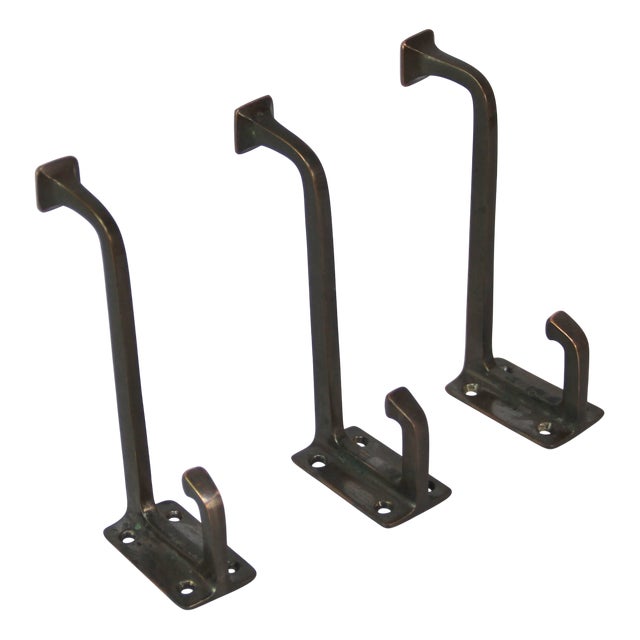 Vintage Metal Hangers, 1940s, Set of 3 For Sale