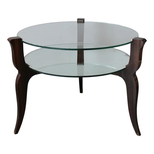 Coffee Table with Mirror, 1950s For Sale