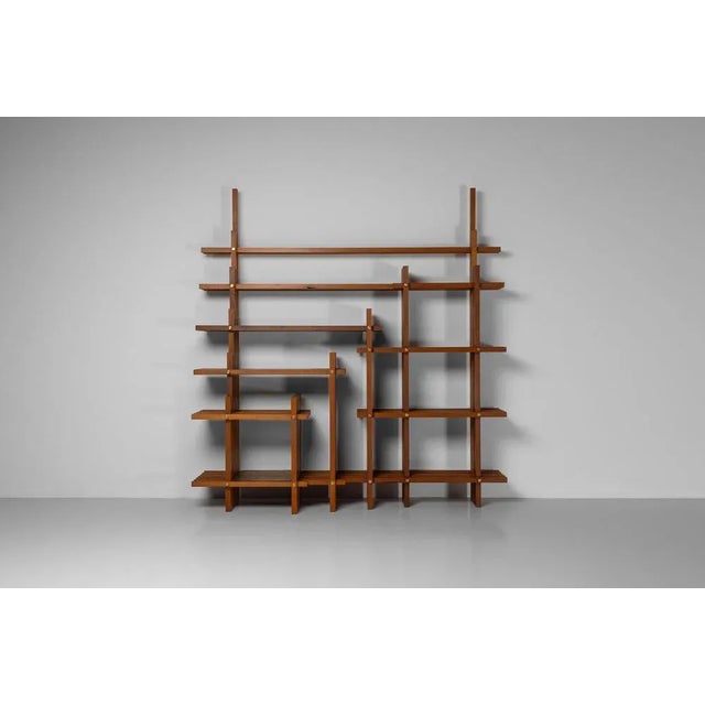 Gold Italian Bookcase by Fabrizio Mangoni, 1969 For Sale - Image 8 of 18