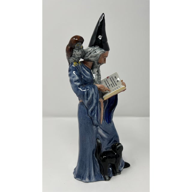 1970s Royal Doulton “The Wizard” Figurine by Michael Cawdell, England, 1980 For Sale - Image 5 of 7