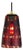 Tartan by Oggetti Mouth-Blown Venetian Glass Pendant Light, Red, Gunmetal For Sale