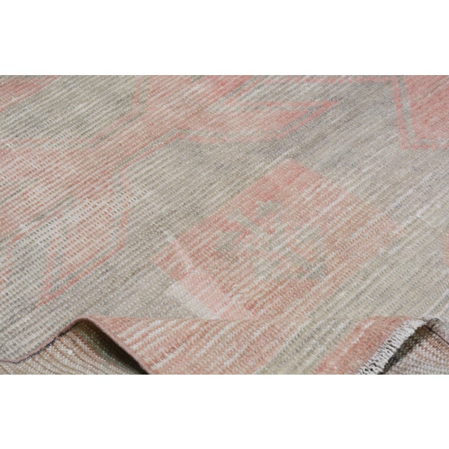 1960s 1960s Vintage Anatolian Oushak Handmade Hand Knotted Runner Rug With Natural Colors,2'10''x10' For Sale - Image 5 of 7
