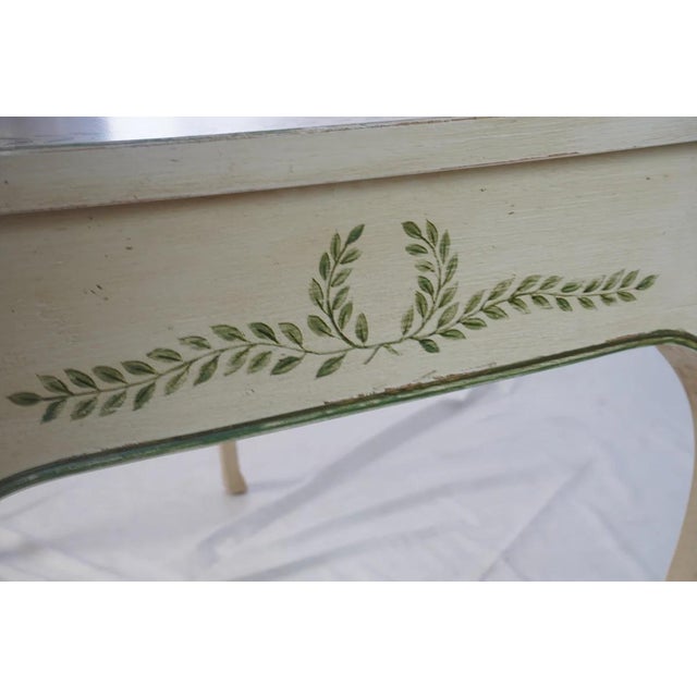 Beige Julia Gray Hand Painted Louis XV Desk For Sale - Image 8 of 9