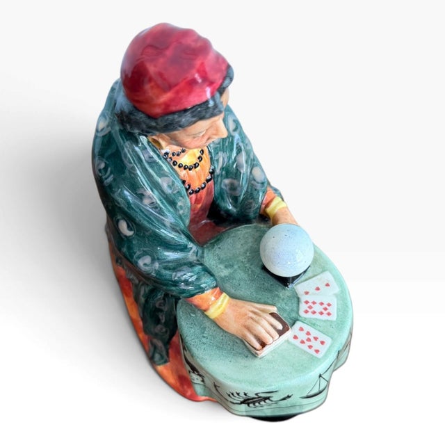 1950s Retired Vintage 1954 Royal Doulton "Fortune Teller" Figurine For Sale - Image 5 of 8