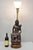 Vintage Buddhist Kuan Yin Brown Ceramic Sculpture Figure Table Lamp W/ Shade For Sale - Image 4 of 18