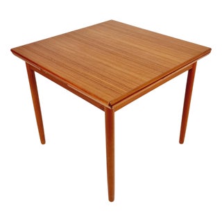 Danish Rectangular Teak Table with Two Extension Leaves, 1960s For Sale