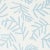 Sample - Schumacher X Caroline Z Hurley Tiah Cove Wallpaper in Blue Leaf For Sale