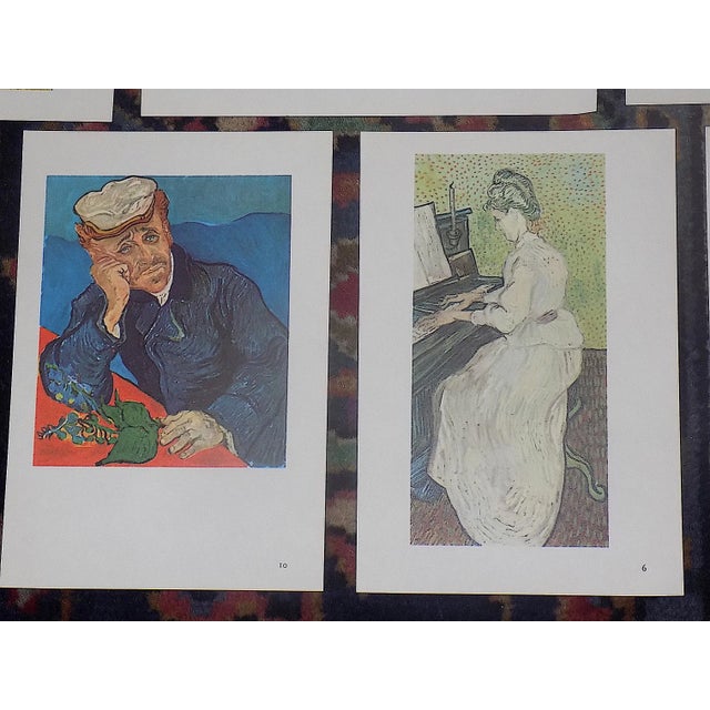 1950s Vintage 19th Century Diminutive Post Impressionist Van Gogh Lithographs - Set of 15 For Sale - Image 5 of 11