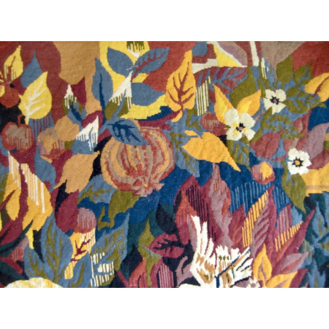 1960s French Mid Century Modern Herve Lelong Aubusson Tapestry For Sale - Image 6 of 9
