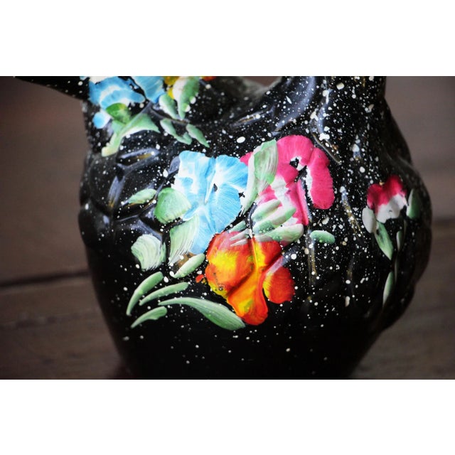 Portuguese Vintage Rooster and a Chicken Figurines - a Pair For Sale - Image 10 of 13