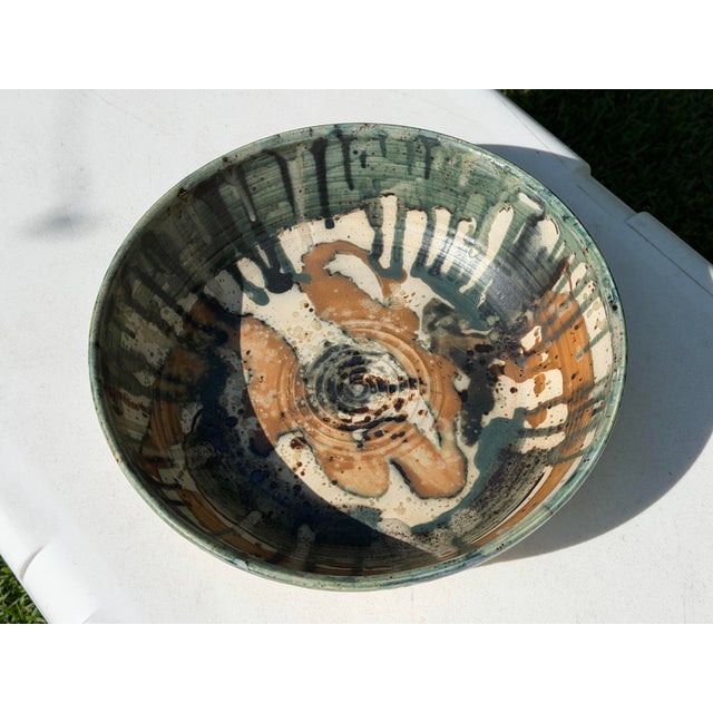 1992 Phelps Studio Pottery Bowl, 11.25” For Sale - Image 9 of 10