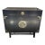 Vintage Stunning Cabinet by Kalpe of California in Dark Espresso Brown With Beautiful Solid Brass Asia Accents For Sale