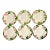 Mid-Century Americana Boho Chic Franciscan Desert Rose Bread & Butter Plates - Set of 6 For Sale