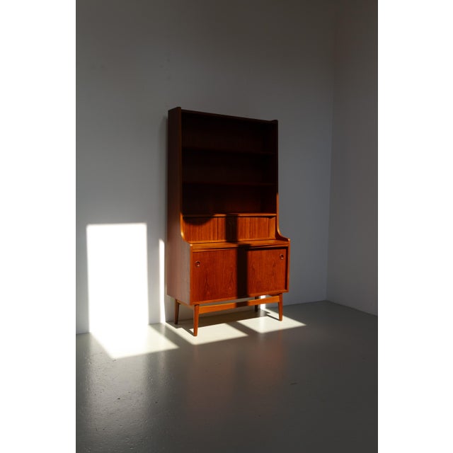 Mid-Century Modern Danish Mid-Century Modern Teak Bookcase by Johannes Sorth for Nexø, 1960s For Sale - Image 3 of 18