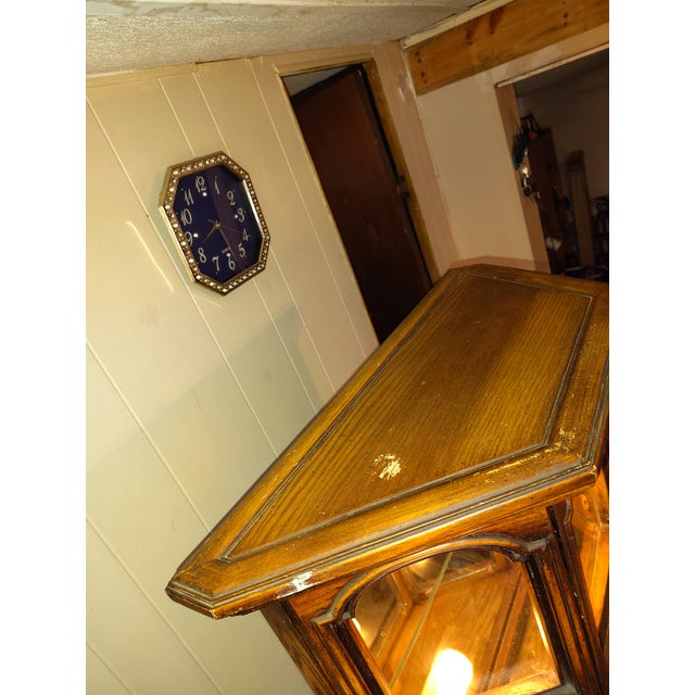 Antique Oak Display Cabinet With Glass Panels by Butler Specialty Company For Sale - Image 9 of 12