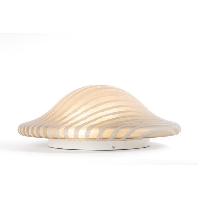 Metal Large Glass Flushmount from Peill & Putzler, Germany, 1970s For Sale - Image 7 of 15