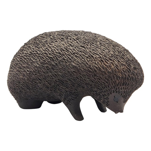 Mid 20th Century Danish Modern ceramic hedgehog figurine by Ellen Karlsen for Kähler HAK For Sale