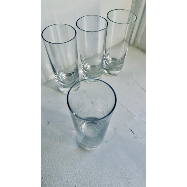 Transparent Vintage, 1980s Scandinavian-Style Highball Glasses/Tumblers, Set of 4 For Sale - Image 8 of 8
